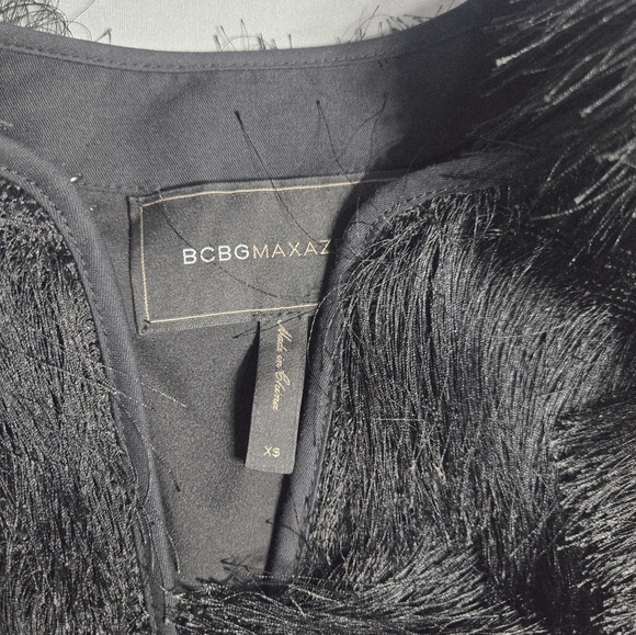 Bcbgmaxazria Jaxon Black Fringe Jacket Size XS - Picture 8 of 12